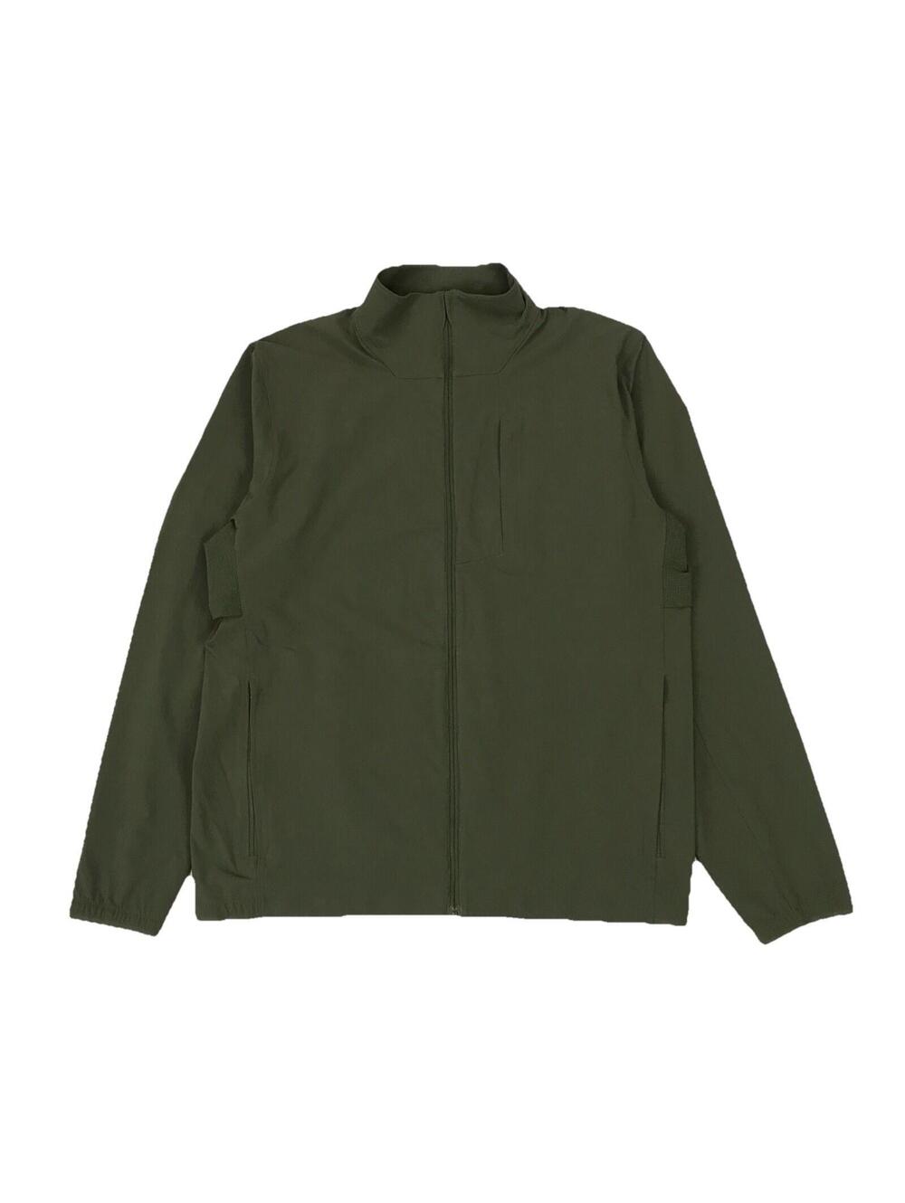 Lululemon Sojourn Windbreaker Mens Medium M Green Full Zip Jacket Sweater Gym